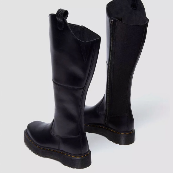 Dr Martens black Amaayah knee high leather riding boots NWT - Picture 7 of 7